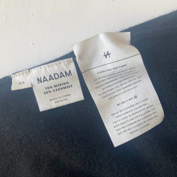 NAADAM Yisu Cable-Knit Turtleneck Pullover, Black, XS - Picture 9 of 11